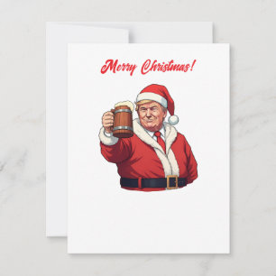 Donald Trump Santa Claus Merry Christmas Holiday Card