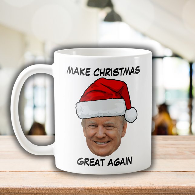 Donald Trump Santa hat Make Christmas Great Again  Coffee Mug (Creator Uploaded)