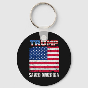 Donald Trump Saved America 47th President Inaugura Keychain