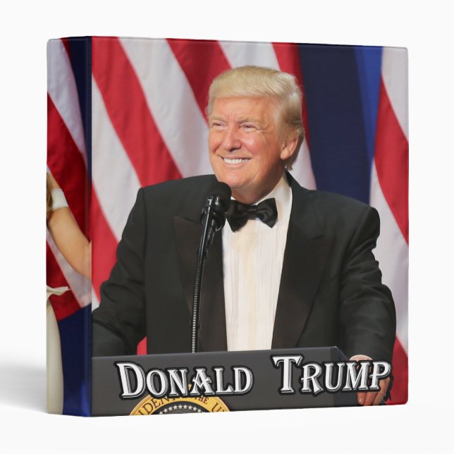 Donald Trump - See Both Front & Back Binder (Front/Spine)