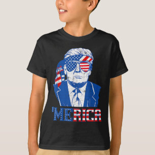 Donald Trump Shirt Merica Trump Sungl Us Flag 4th 