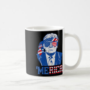 Donald Trump Shirt Merica Trump Sungl Us Flag 4th  Coffee Mug