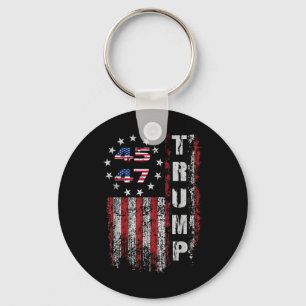 Donald Trump Shirt Trump Merchandise 45 47 Trump 2 Keychain