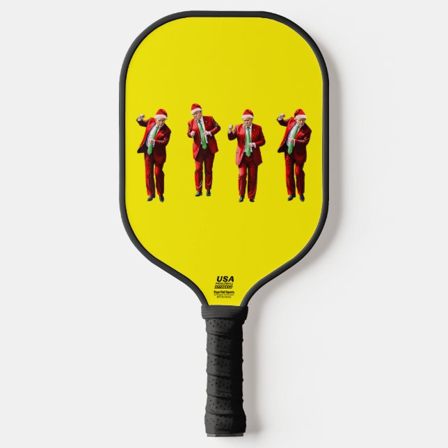 Donald Trump Shuffle Christmas Pickleball Paddle (Front)