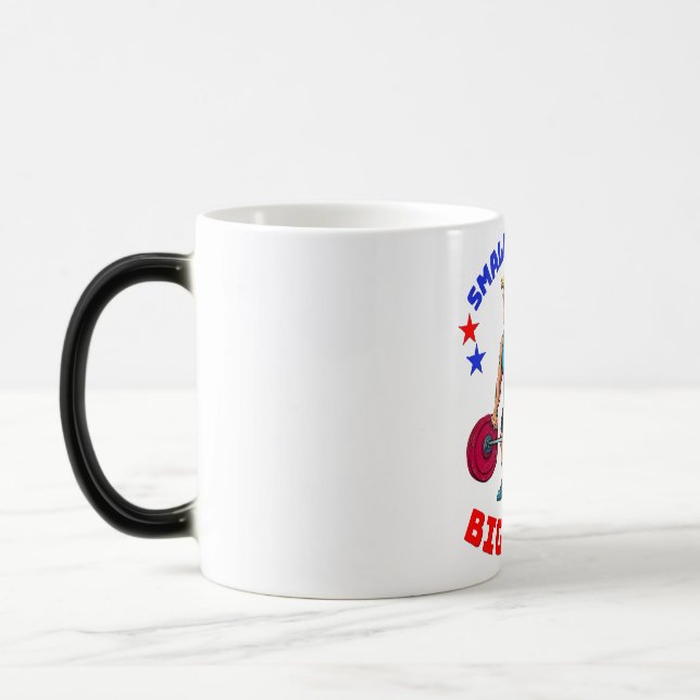 DONALD TRUMP- SMALL HANDS, BIG GUNS MAGIC MUG (Left)