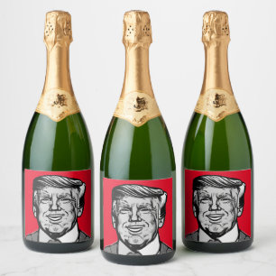 DONALD TRUMP  SPARKLING WINE LABEL