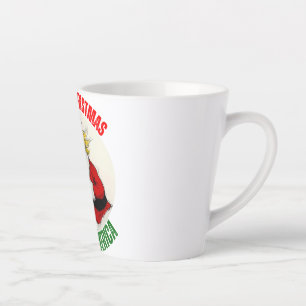 DONALD TRUMP - STEALING CHRISTMAS, SAVING AMERICA LATTE MUG