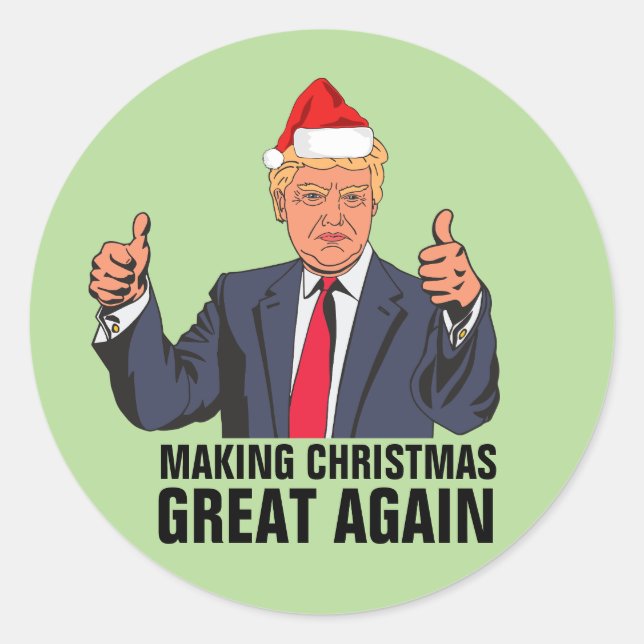 DONALD TRUMP STICKERS DE NOËL (Devant)