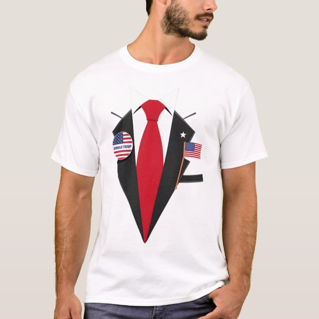 Donald Trump Suit And Tie Halloween Costume 1  T-Shirt (Front)