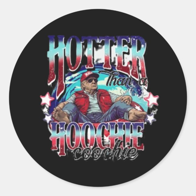  Donald Trump Summer Vibe Classic Round Sticker (Front)