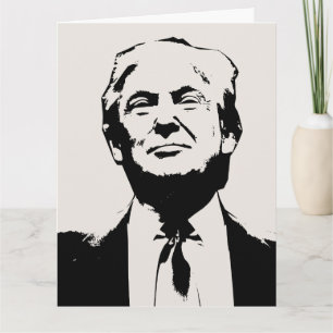 DONALD TRUMP surdimensionné CARTES DE SALUT D'ANNI