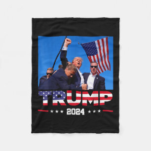 Donald Trump Survived Shooting At Election Rally Fleece Blanket