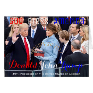 Donald Trump taking his Oath of Office January 20