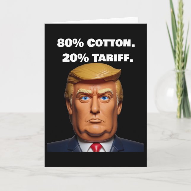 Donald Trump Tarriff  Card (Front)