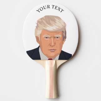 DONALD TRUMP TENNIS BAT (PERSONALISE) PING PONG PADDLE