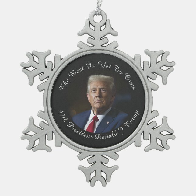Donald Trump The Best Is Yet To Come Ornament  (Front)