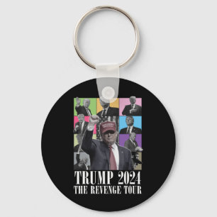 Donald Trump The Revenge Tour 2024 For Men And Wom Keychain