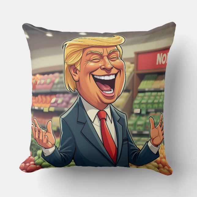 Donald Trump  Throw Pillow (Front)