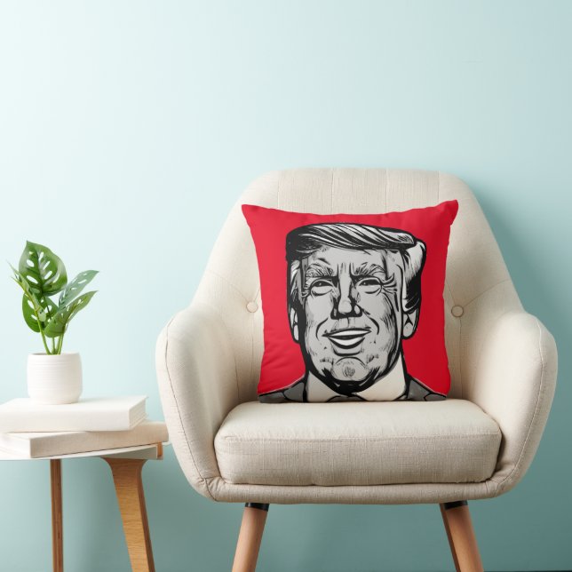 DONALD TRUMP  THROW PILLOW (Chair)