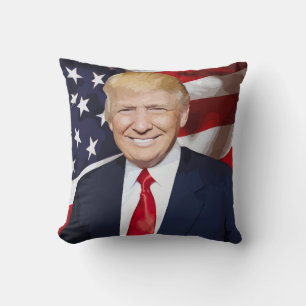 DONALD TRUMP THROW PILLOW
