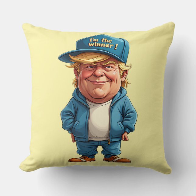 Donald Trump  Throw Pillow (Front)
