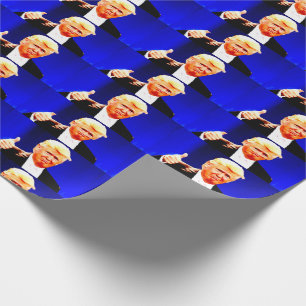 DONALD TRUMP THUMBS UP CHRISTMAS  WRAPPING PAPER