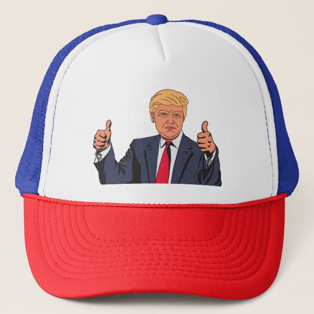 DONALD TRUMP THUMBS UP HAT CAP (Front)