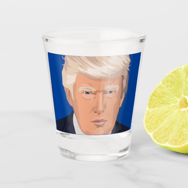 DONALD TRUMP TIRE VERRE (Devant)