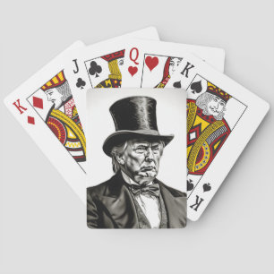 DONALD TRUMP TOP HAT PLAYING CARDS
