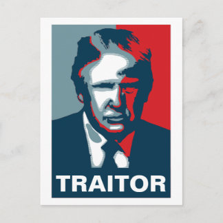 Donald Trump TRAITOR Postcard