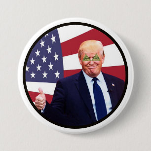 Donald Trump: Trilateral Trump 3 Inch Round Button