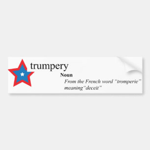 Donald Trump Trumpery Bumpery sticker(y?) Bumper Sticker