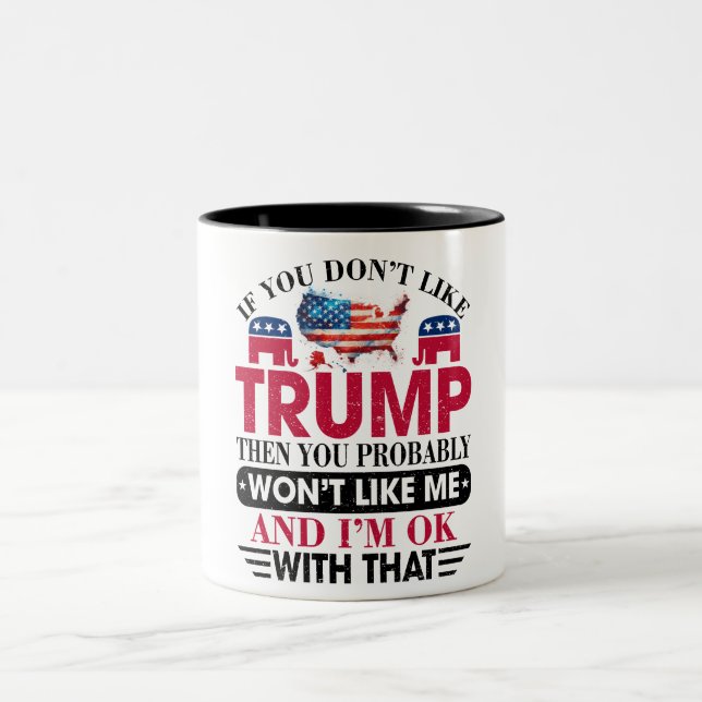Donald Trump Two-Tone Coffee Mug (Center)
