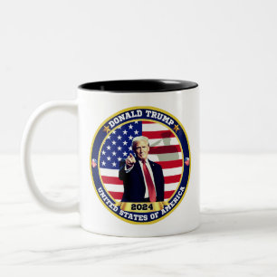 Donald Trump United States of America Two-Tone Coffee Mug