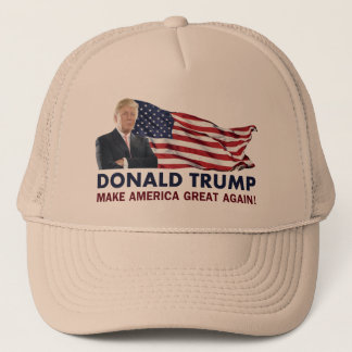 Donald Trump US Flag Trucker Hat