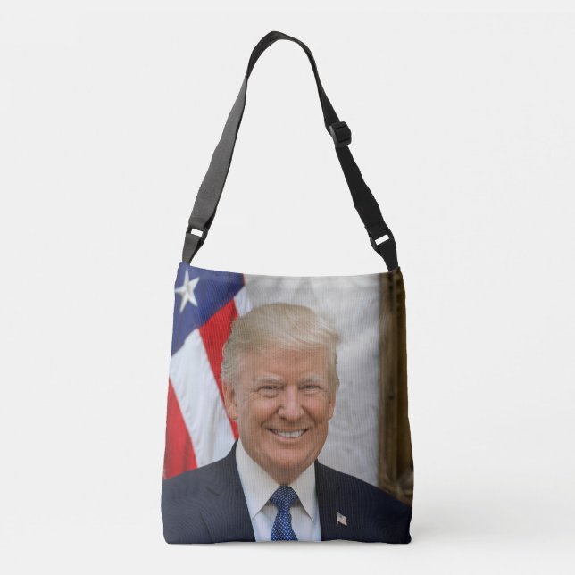 Donald Trump US President White House MAGA 2024  Crossbody Bag (Back)