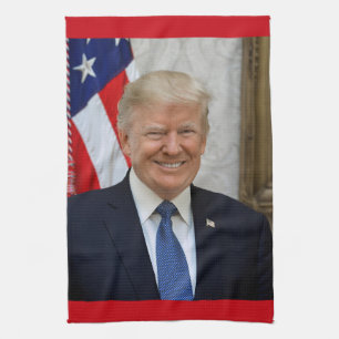 Donald Trump US President White House MAGA 2024 Kitchen Towel