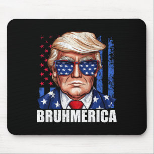 Donald Trump Usa American Flag Funny Distressed  Mouse Pad
