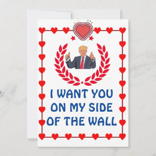 donald trump valentines day  FUNNY Holiday Card