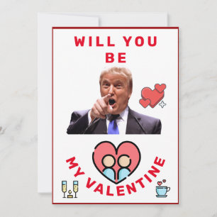 donald trump valentines day  FUNNY Holiday Card