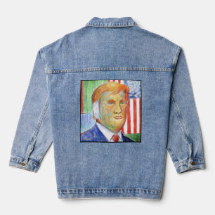 Donald Trump Van Gogh Denim Jacket