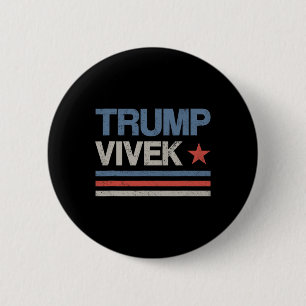 Donald Trump Vivek Ramaswamy 2024 President Republ 2 Inch Round Button