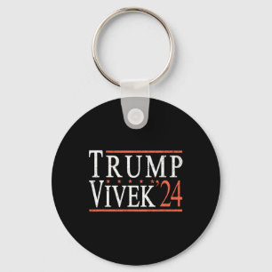 Donald Trump Vivek Ramaswamy 2024 President Republ Keychain