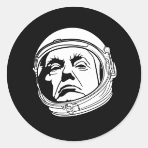 Donald Trump Warp Speed Classic Round Sticker