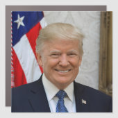 Donald Trump White House President Portrait Car Magnet (Front)