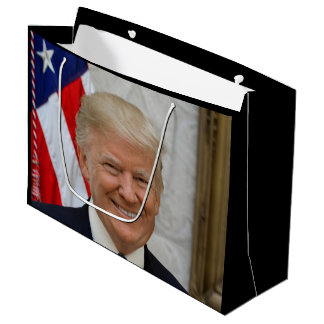 Donald Trump White House President Portrait Large  Gift Bag
