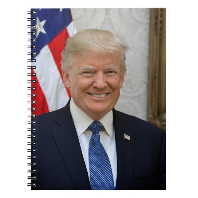 Donald Trump White House President Portrait Notebook (Front)