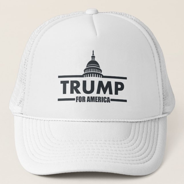Donald Trump White House Trucker Hat (Front)