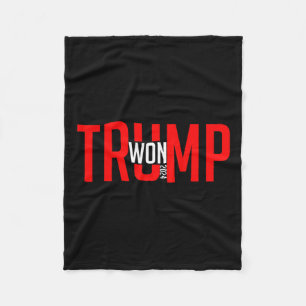 Donald Trump Won 2024 Election Inauguration Men Wo Fleece Blanket