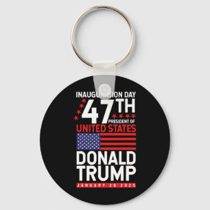 Donald Trump Won 2024 Election Inauguration Men Wo Keychain